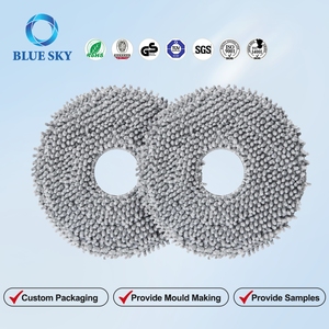 Replacement Spin Cleaning <strong>Pads</strong> <strong>Mop</strong> Cloths for <strong>Roborock</strong> QV 35A Saros 10R Q Revo Qrevo S Water Spray Reusable Microfiber <strong>Mop</strong> <strong>Pads</strong> - Product Image 2