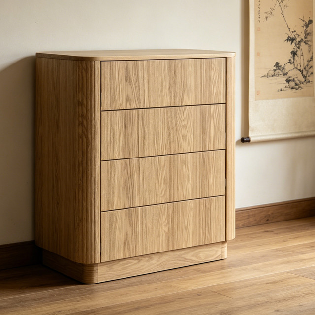 Winthorpe Range 4-Drawer Cabinet with Spacious Storage for Bedroom/Living Room Modern Wooden Chest Organizer