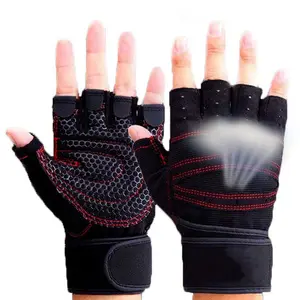 ZMSAFETY כפפות ספורט עור ללא אצבעות כושר כפפות Guantes דה דחיסת כושר כפפות הרמת משקל צלב אימון