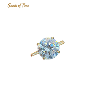 Bague de mariage en moissanite couleur D VVS pour femme, en argent sterling 925, options 1 à 6 carats, plaqué or 18 carats, sertissage griffe, personnalisable
