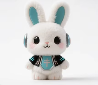 Figurine de lapin en peluche personnalisée Mecha créatif Design Trendy AI Plush Toy Corporate IP Image Doll Toy