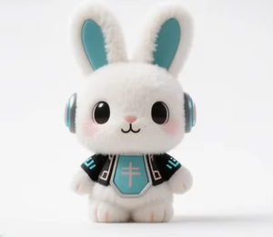 Tùy Chỉnh Sang Trọng Thỏ Bức Tượng Sáng Tạo Mecha Thiết Kế Hợp Thời Trang Ai Đồ Chơi Sang Trọng Công Ty IP Hình Ảnh Búp Bê Đồ Chơi - Product Image 2