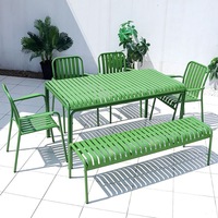 Ensemble table et chaises de bar d'extérieur en fer forgé XY Nordic
