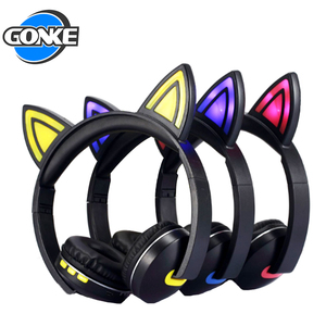 Nuevo lindo LED brillante fones de ouvido de oreja de gato en la oreja auriculares azulejos - Product Image 5