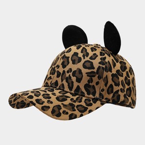 Casquette de baseball unisexe en sergé à imprimé léopard avec oreilles <span class=keywords><strong>d</strong></span>'animaux 3D mignonnes, style sportif et urbain, idéale pour les fêtes en parc à thème, chapeau de soleil ludique - Product Image 5