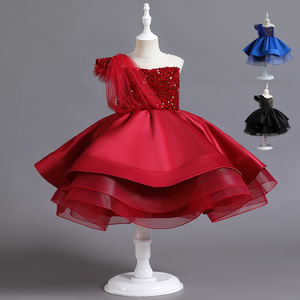 Vestito da Cerimonia per <span class=keywords><strong>Neonata</strong></span>, Abito a Palloncino con Gonna Tutu per Feste di Compleanno - Product Image 1