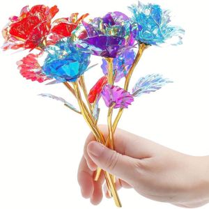 Décoration de rose en feuille d'or tendance - Cadeau personnalisable pour les occasions spéciales - Product Image 2