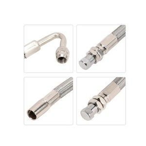 Tire Inflation Kit Metal <b>Hose</b> Valve <b>Extender</b> For Car Motorcycle Fast Inflate - Product Image 5