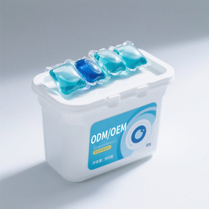OEM ODM Çevre Dostu Biyobozunur Doğal Enzimli Güçlü Temizleyici Yıkama Kapsülleri 3'ü 1 Arada Giysi Deterjanı - Product Image 2