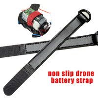 Sangles de serrage robustes JIEHUAN, élastiques, antidérapantes, pour batterie de drone, réutilisables, avec fermeture auto-agrippante, doubles attaches en nylon ignifuges