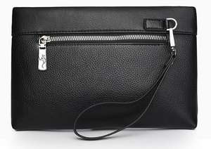 Pochette d'été de luxe pour homme, grande capacité, imperméable, brodée, sac à main, pochette pour téléphone, portefeuille garçon, fermeture éclair, USA Mairun - Product Image 3