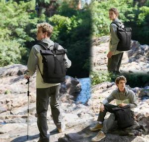 33L Unisex Waterproof Rolltop <b>Backpack</b> 15.6-Inch <b>Laptop</b> <b>Backpack</b> Lightweight Bike Bag Perfect for Work School - Product Image 2