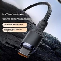 Cable USB A a USB C de 100W, PD 5A, Carga Rápida, Trenzado de Nailon, Cable de Datos Tipo C, Núcleo de Cobre, Tungsteno Dorado, para Teléfono A-C
