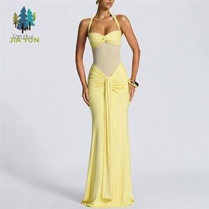 Damen Einfarbiges Rückenfreies Hüftwickel-Midikleid Sexy Modisches Sommer-Casual-Streetwear-Outfit - Product Image 6