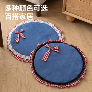 Lolita Round Cushion Pet Bed Round Breathable Four Seasons Dog Cat Sleeping <b>Mat</b> Home Pet Supplies - Product Image 4