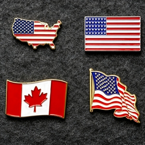 Broche en métal personnalisée en forme de <span class=keywords><strong>carte</strong></span> des États-Unis, émail souple, pour événement patriotique, symbole national durable, vente directe usine - Product Image 4
