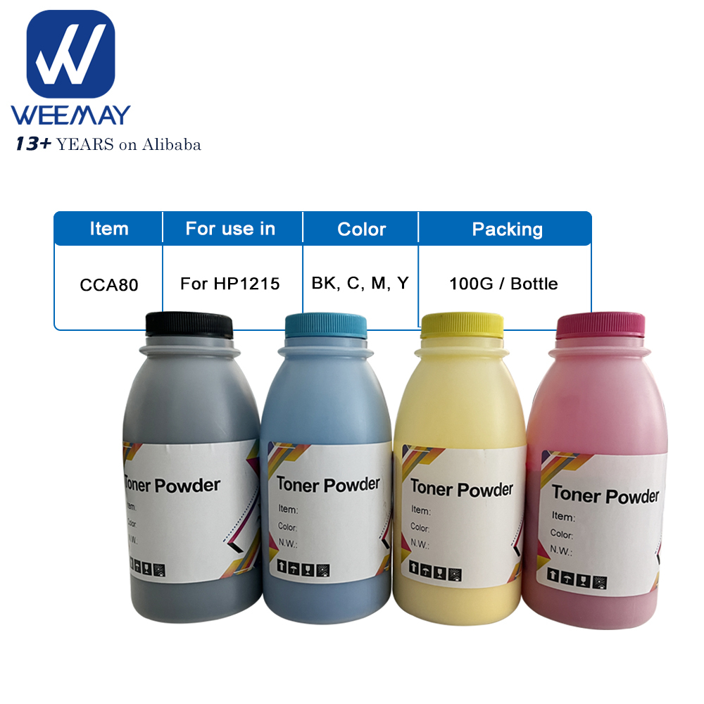 Совместимый порошок для заправки цветного тонера Weemay для HP1215