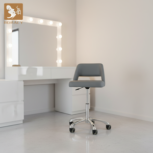 Chaise de bureau pivotante de style moderne, de haute qualité, confortable, en cuir et tissu, base en métal, design <span class=keywords><strong>Lola</strong></span>, Bomacy, pour salon - Product Image 2
