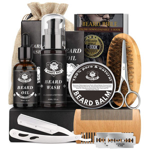 <span class=keywords><strong>Kit</strong></span> <span class=keywords><strong>per</strong></span> <span class=keywords><strong>la</strong></span> Cura della <span class=keywords><strong>Barba</strong></span> di Alta Qualità, Organico e Naturale, con Pettine, Rasoio, Spazzola, Olio e Balsamo, Set Completo <span class=keywords><strong>per</strong></span> <span class=keywords><strong>la</strong></span> Cura della <span class=keywords><strong>Barba</strong></span> Maschile - Product Image 1
