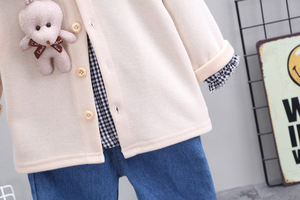 Vente en gros de vêtements pour enfants, nouveaux modèles, ensembles de vêtements pour filles, chemises et jeans en denim, ensembles ajustés pour enfants - Product Image 4