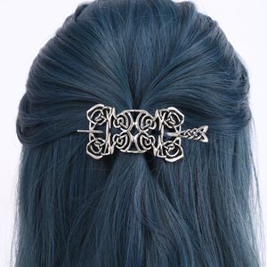 Barrette à <span class=keywords><strong>cheveux</strong></span> vintage viking pour femme, accessoires capillaires rétro gothiques celtiques, épingles à <span class=keywords><strong>cheveux</strong></span> en alliage, bâtons à <span class=keywords><strong>cheveux</strong></span> celtiques - Product Image 2