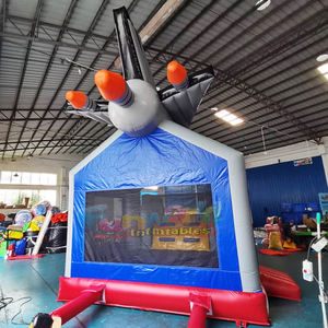 Commercial space shuttle themed inflatable bounce house combo with a slide party jumping <b>bouncy</b> <b>castle</b> - Product Image 3