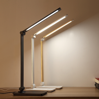 Lampe de bureau LED sans fil, soin des yeux, à intensité variable, tactile, pliable, lampe de lecture, rechargeable, éclairage de nuit, bureau, étude