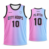 Camiseta de Baloncesto Personalizada con Degradado, Uniforme de Equipo, Camiseta de Baloncesto Transpirable de Malla, Nombre del Jugador, Número, Logotipo, Ropa Deportiva OEM 100%