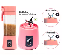 Blender Mini Elektrik USB 250W Kecepatan Tinggi, Aman untuk Mesin Cuci Piring, Pemeras Jeruk Segar, Pembuat Smoothie, Juicer Komersial dengan Gagang