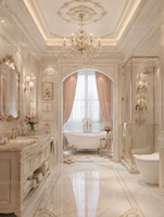 Service de design d'intérieur sur mesure, solution de mobilier classique français blanc crème élégant, aménagement de maison haut de gamme