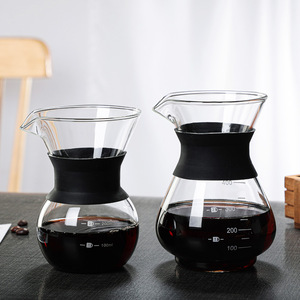 Glass Range <strong>Coffee</strong> Server Carafe Drip <strong>Coffee</strong> Pot 200ml 400ml <strong>Coffee</strong> Kettle Barista Percolator Clear Transparent Water Bottles - Product Image 3