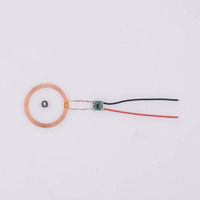 Módulo de Luces LED de Inducción Inalámbrica Taidacent, Bobina Transmisora de Energía Inalámbrica, Lámpara Lunar Levitante, Bobina Inductiva de 5V y 70mm de Largo