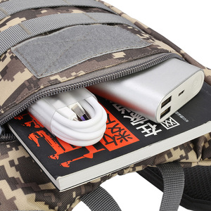 Tactical Camouflage Travel <b>Backpack</b> Camping & Hiking Pack with Internal Frame & Zipper, Waterproof for Off-Road Cycling - Product Image 4