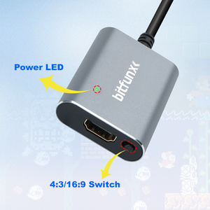 レトロゲームアクセサリー720p HDMI対応アダプターSV/AV HDコンバーターNTSC PAL N64 SNES NGCコンソールアスペクト比スイッチ用 - Product Image 5