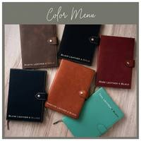 Carnet A5 créatif en similicuir patchwork avec logo personnalisé, fermeture à bouton-pression, couverture multicolore gravée au laser – Idéal pour le travail et les études