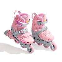 Offre Spéciale PU Skate Roller Chaussures Unisexe Roller Patins 4 Roues Adulte Et Enfant