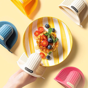 Gants <span class=keywords><strong>de</strong></span> cuisson en silicone épais isolants thermiquement pour four <span class=keywords><strong>de</strong></span> cuisine, micro-ondes domestique et barbecue à <span class=keywords><strong>prix</strong></span> réduit - Product Image 3