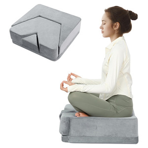Meditation <b>Cushion</b> Folding Yoga Pilate Seat <b>Pad</b> For Zen Sitting Practice Under Window Sill Single Sofa Use Cotton Material - Product Image 2