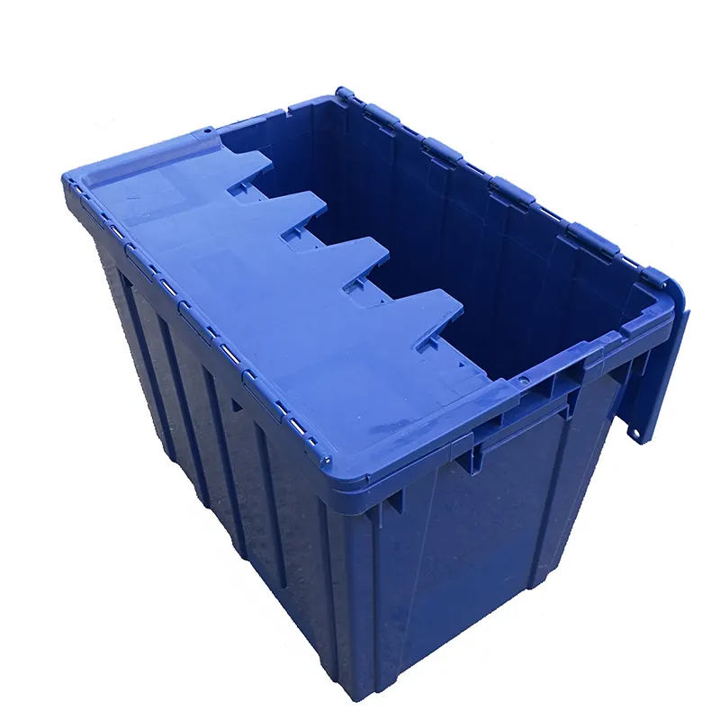 산업용 쌓을 수 있고 안정적인 플라스틱 보관 용기 상자 회전율 플라스틱 상자 토트 박스