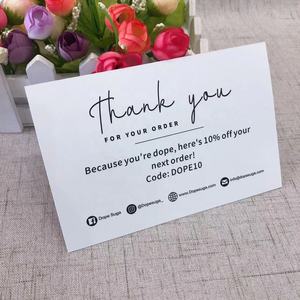 Tarjeta de agradecimiento personalizada en blanco y negro para revisión de negocios de marca Tarjetas de agradecimiento - Product Image 1