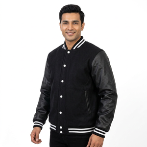 Chaquetas de béisbol Varsity con parches bordados OEM, hechas a medida en Pakistán, chaqueta de grafiti para hombre, chaqueta de béisbol. - Product Image 1