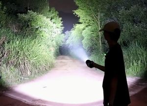 600 Lumen <b>LED</b> Tactical <b>Flashlight</b> IP54 Waterproof Adjustable Beam 4 Modes Type-C USB Rechargeable Sealed Aluminum Alloy - Product Image 2
