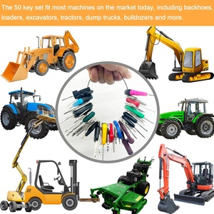 50 भारी मशीन मास्टर कुंजियाँ, मशीन कुंजी किट फिट बैठता है बिल्ली के मामले jd ghl jcb hyster Jlg Komatsu Kubotuchi volvo - Product Image 6
