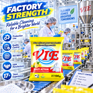 Detergente para Ropa Oem100gVIE, <span class=keywords><strong>Precio</strong></span> de Fábrica, Detergente en Polvo de Alta Calidad y Alta Espuma, Detergente en Polvo con Fuerte Poder Quitamanchas - Product Image 5