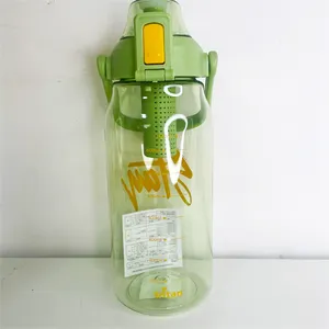 Bpa Free Korea Tritan 850ml und 1L Motivational Fruit Infuser Saft flasche Kunststoff Sport wasser flasche mit Fruit Infuser