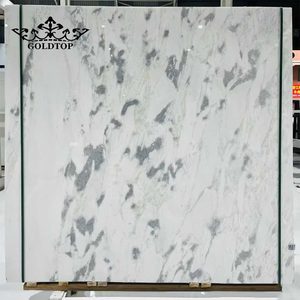 Mármol Blanco Goldtop Grand, Losas de Piedra Natural Impermeables y Pulimentadas, Encimeras, Cubiertas para Baños, Baldosas para Pisos, Mesas de Comedor, Hoteles - Product Image 1