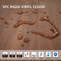 Revêtement de sol en vinyle SPC écologique à clic avec revêtement UV, résistant aux rayures, sous-couche IXPE, pour salle VIP de luxe