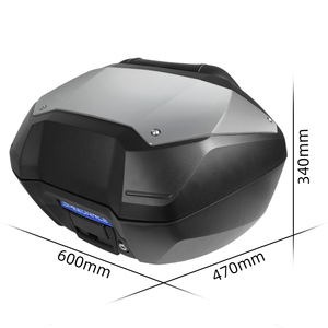 Coffre arrière pour moto Honda XADV750, boîte rigide de 50L avec dossier souple, verrouillable, coffre de rangement pour bagages XADV 750 - Product Image 2
