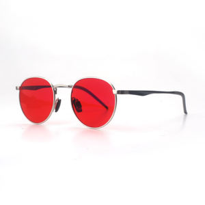 Vente en gros de lunettes à monture optique de haute qualité avec verres orange rouge jaune et montures métalliques anti-lumière bleue - Product Image 5