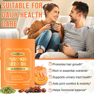 แคปซูลน้ำมันเมล็ดฟักทอง 1000 มก. แบบซอฟเจล ผสมสารสกัดจาก Saw Palmetto สำหรับบำรุงเส้นผม ผลิตภัณฑ์ฮาลาล วีแกน ออร์แกนิก 100% จากธรรมชาติ รับผลิตแบบ <span class=keywords><strong>OEM</strong></span> และ Private Label - Product Image 4